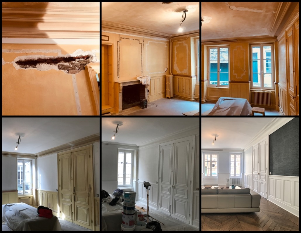 Photos avant après d'une maison rénovée par Deco Peint à Orléans